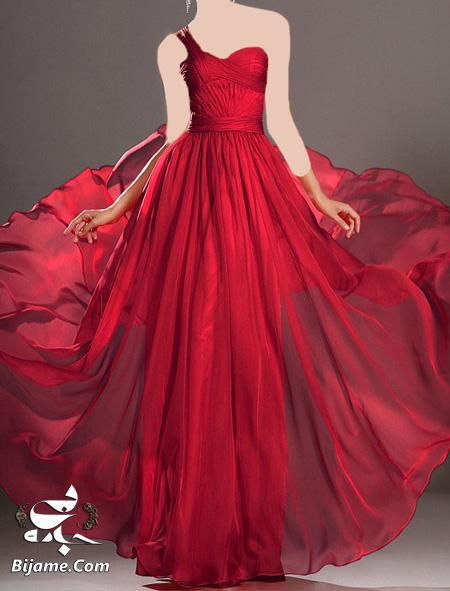 مدل لباس شب زنانه,لباس مجلسی قرمز