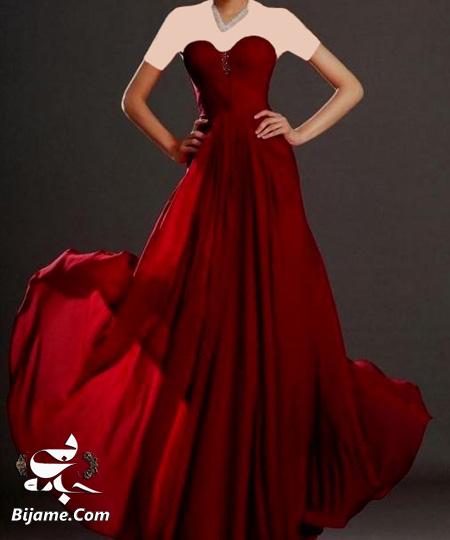 جدیدترین لباس های مجلسی زنانه,مدل لباس قرمز