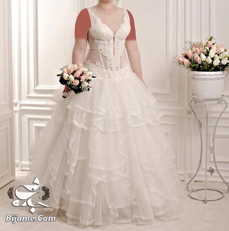 لباس عروس سایز بزرگ,شیک ترین مدل لباس عروس