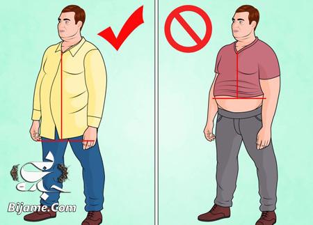 لباس پوشیدن آقایان چاق,تکنیک های لباس پوشیدن آقایان چاق